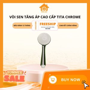 Vòi sen tăng áp cao cấp TITA chrome