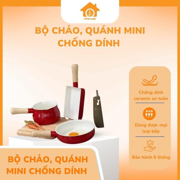 bộ chảo quánh mini