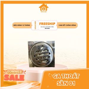 Ga Thoát Sàn 10x10 Cm Hình Quả Táo