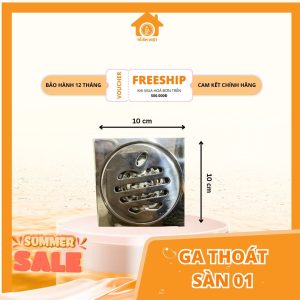 Ga thoát sàn 10x10 cm