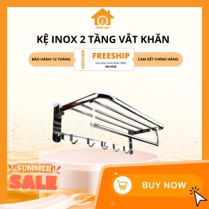 Kệ inox 2 tầng inox