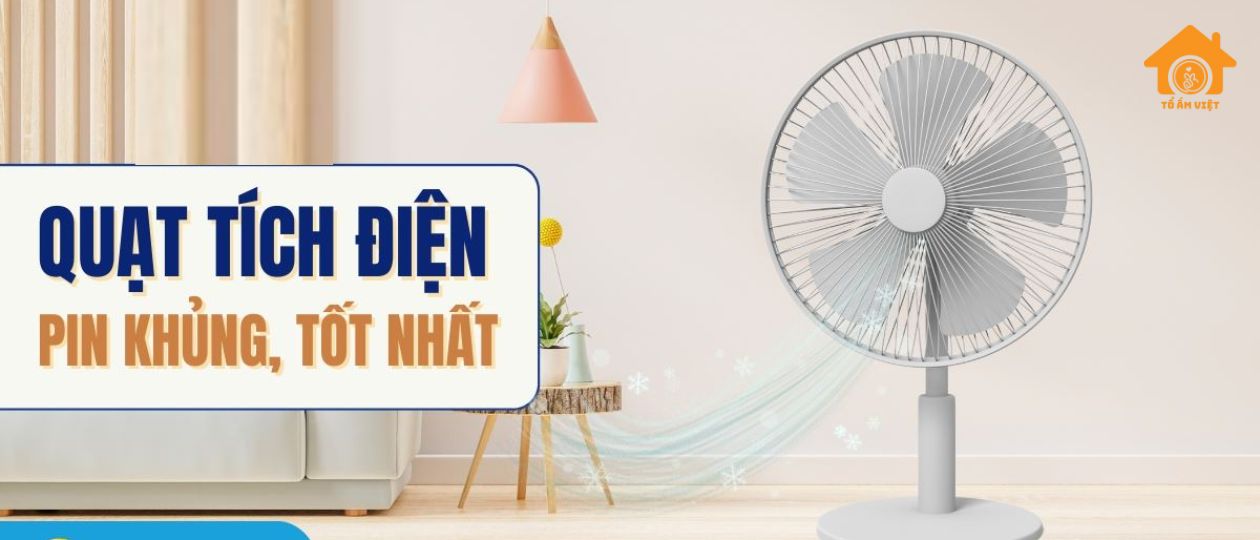 Quạt tích điện vừa dùng vừa sạc