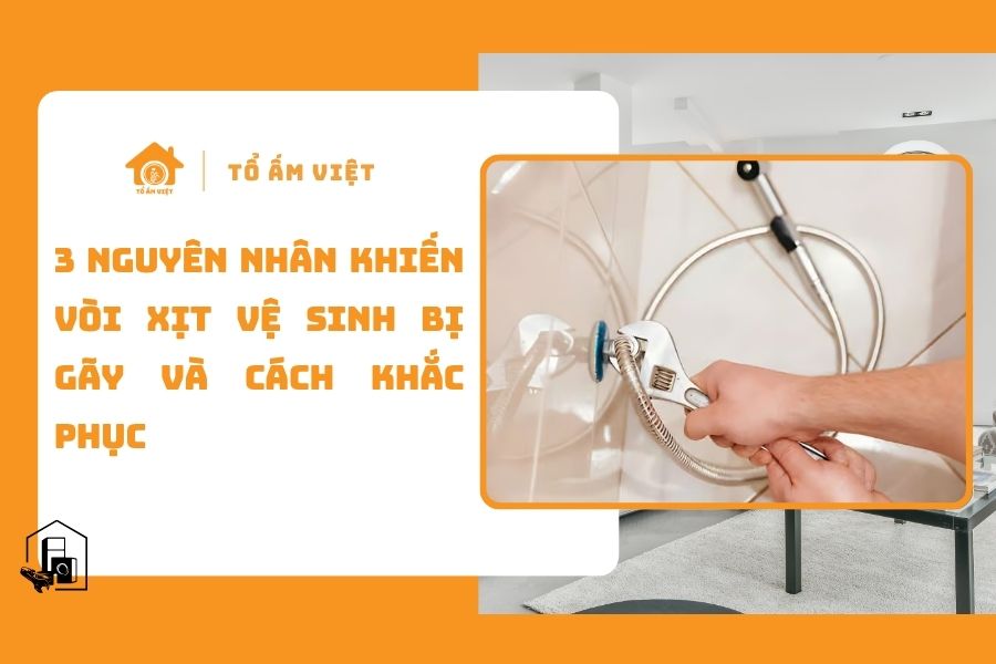 Vòi xịt vệ sinh bị gãy