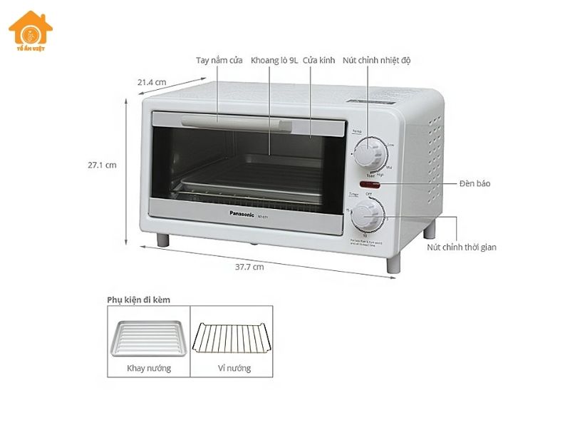 Lò Nướng Mini Panasonic NT-GT1WRA